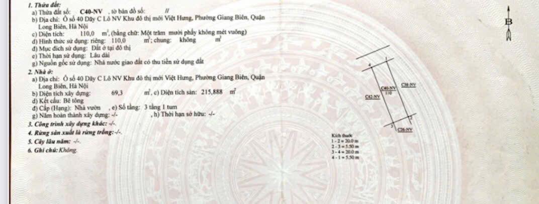 Nhà Mặt Phố Việt Hưng 110m² 4 Tầng - Kinh Doanh Đắc Lộc 31 Tỷ