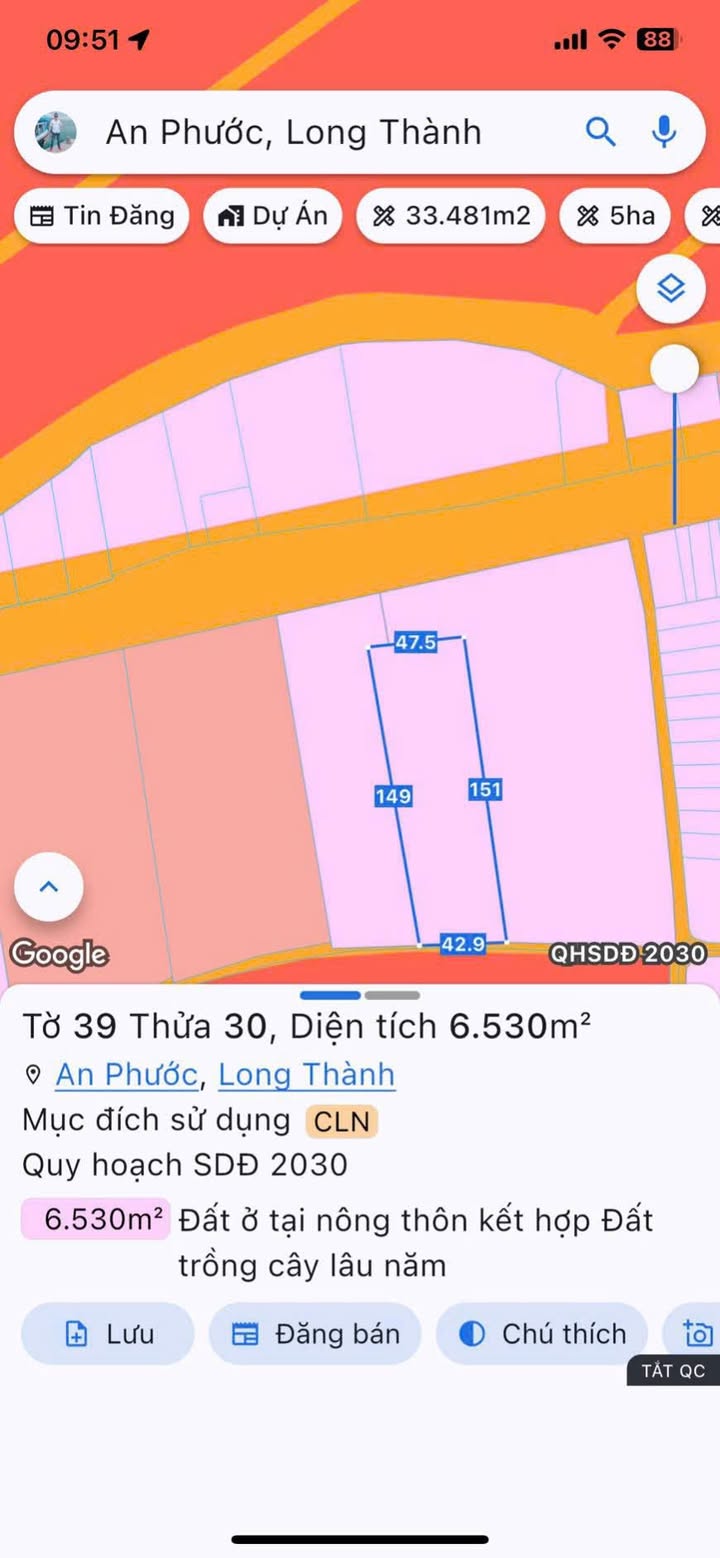 Đất Vườn Đồng Nai 1.4ha Mặt Tiền KCN Long Đức - Giá Đầu Tư 68 Tỷ