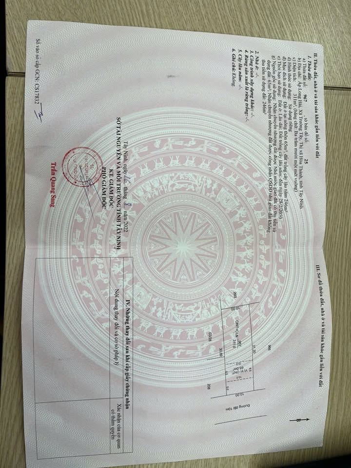 Bán Gấp Đất Vàng Long Hải, Tây Ninh 310m² - Sổ Hồng Sẵn Sàng