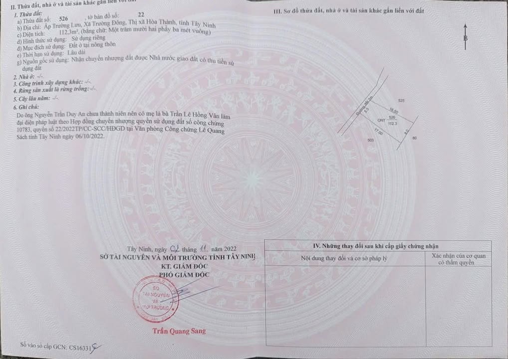 Bán Gấp Đất Nền Trường Đông, Hòa Thành: 2 Lô Liền Kề 98.6m², Sổ Đỏ Thổ Cư, Giá 3.2 Tỷ