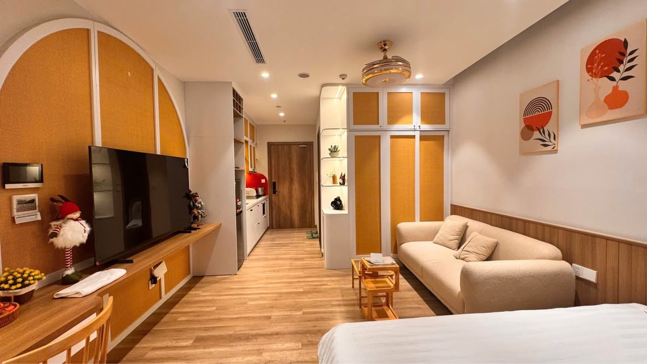 Studio Landmark View Hồ Thiên Nga - Full Nội Thất, Sẵn Sàng Đón Bạn