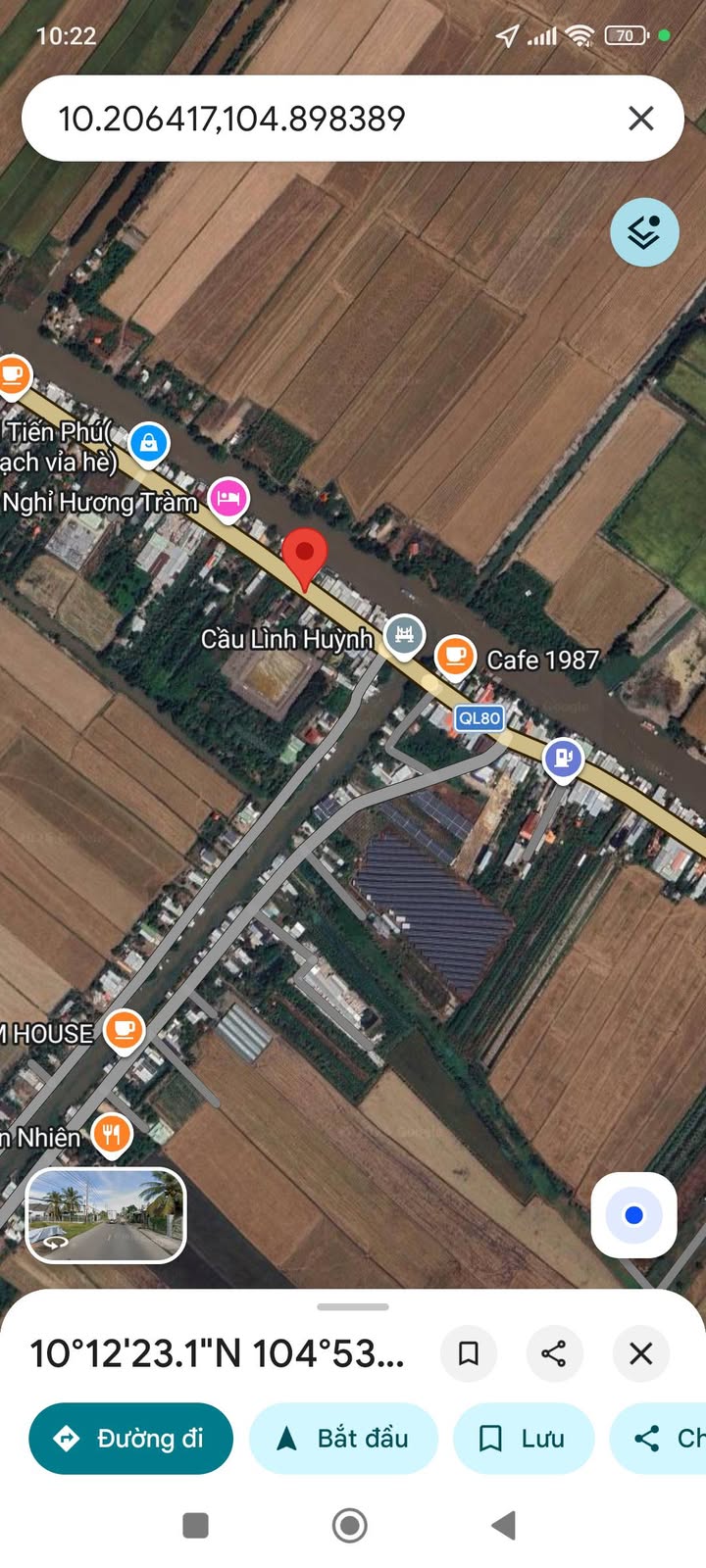 Đất Mặt Tiền Quốc Lộ 80 Hòn Đất 320m² Kinh Doanh Đa Ngành Nghề - Giá 1.99 Tỷ