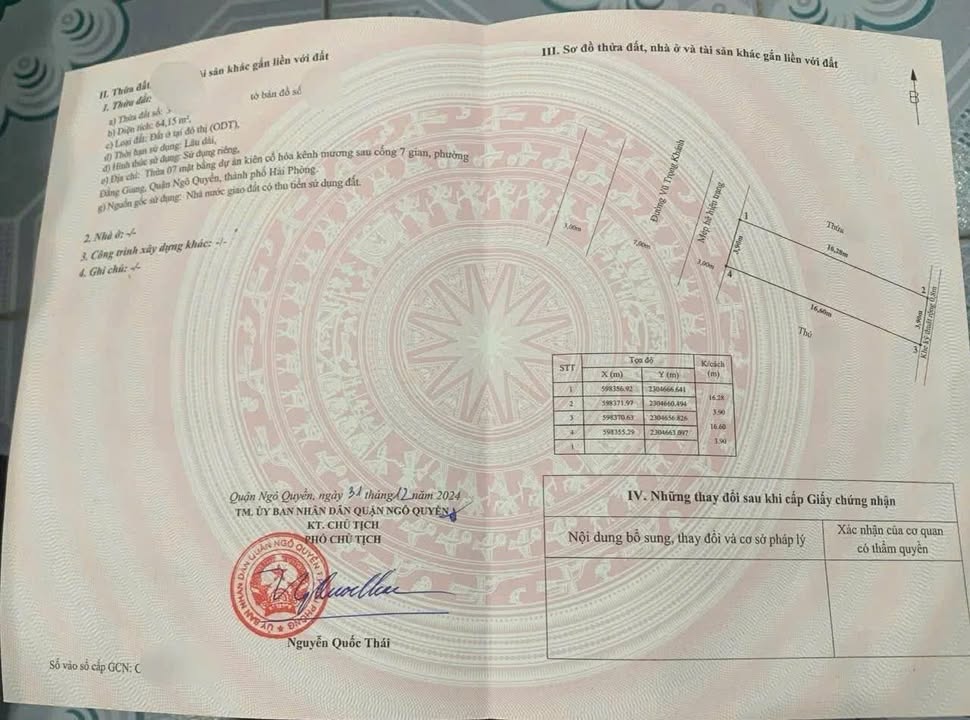 Đất Vỉa Hè 65m² Vũ Trọng Khánh, Hải Phòng - Kinh Doanh Đắc Lợi, Giá 8 Tỷ