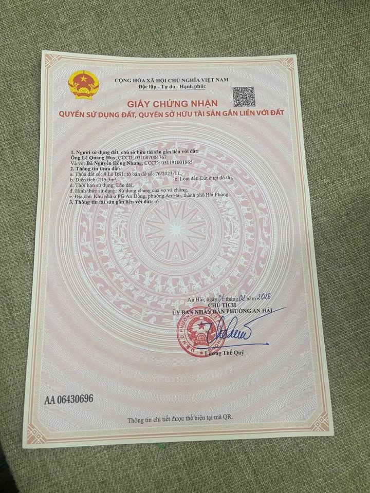 Bán Gấp Căn Hộ PG An Đồng Hải Phòng 200m² - Giá 5.4 Tỷ