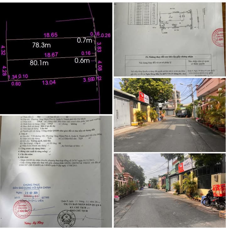 Đất nền 80m² mặt tiền hẻm 8m đường 182, Q9 - Sổ đỏ sẵn sàng giao dịch