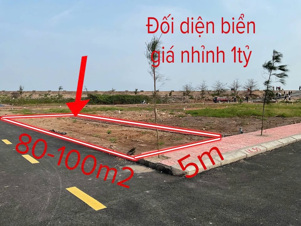 Bán Gấp Lô Góc Mặt Biển Ninh Cơ, Ninh Bình - 90m² - 2.1 Tỷ
