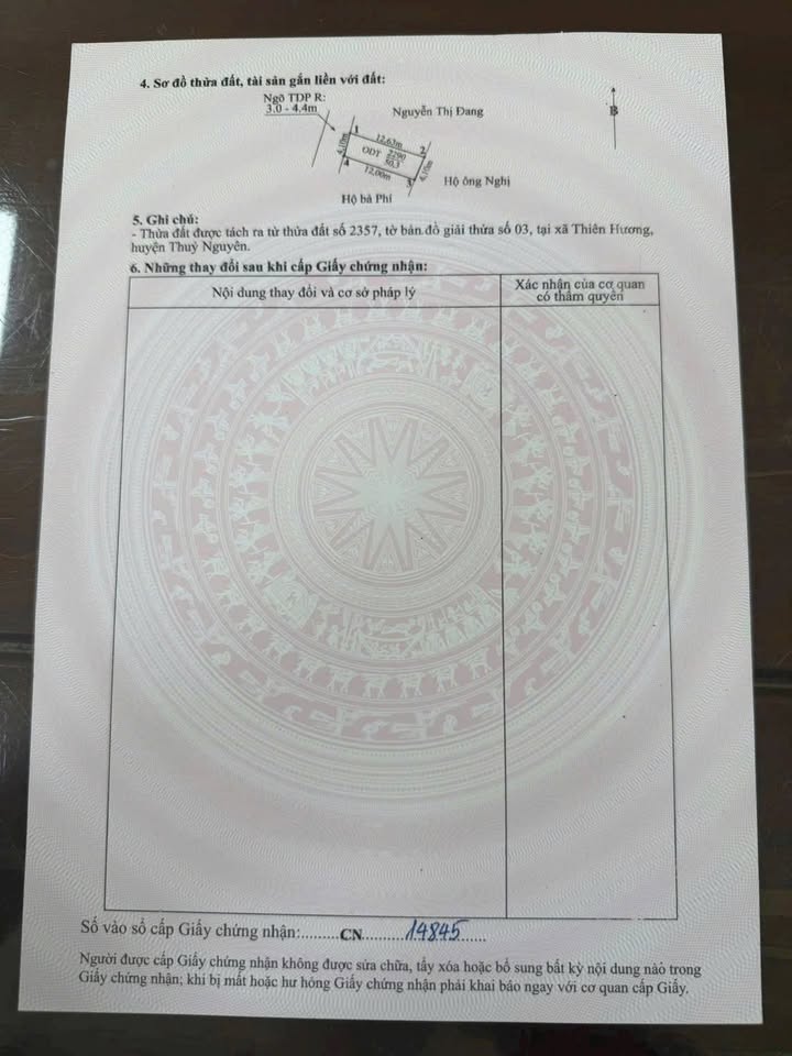 Đất Nền Thiên Hương 50m² - Giá F0 1.3 Tỷ, Ngõ Thông Ô Tô