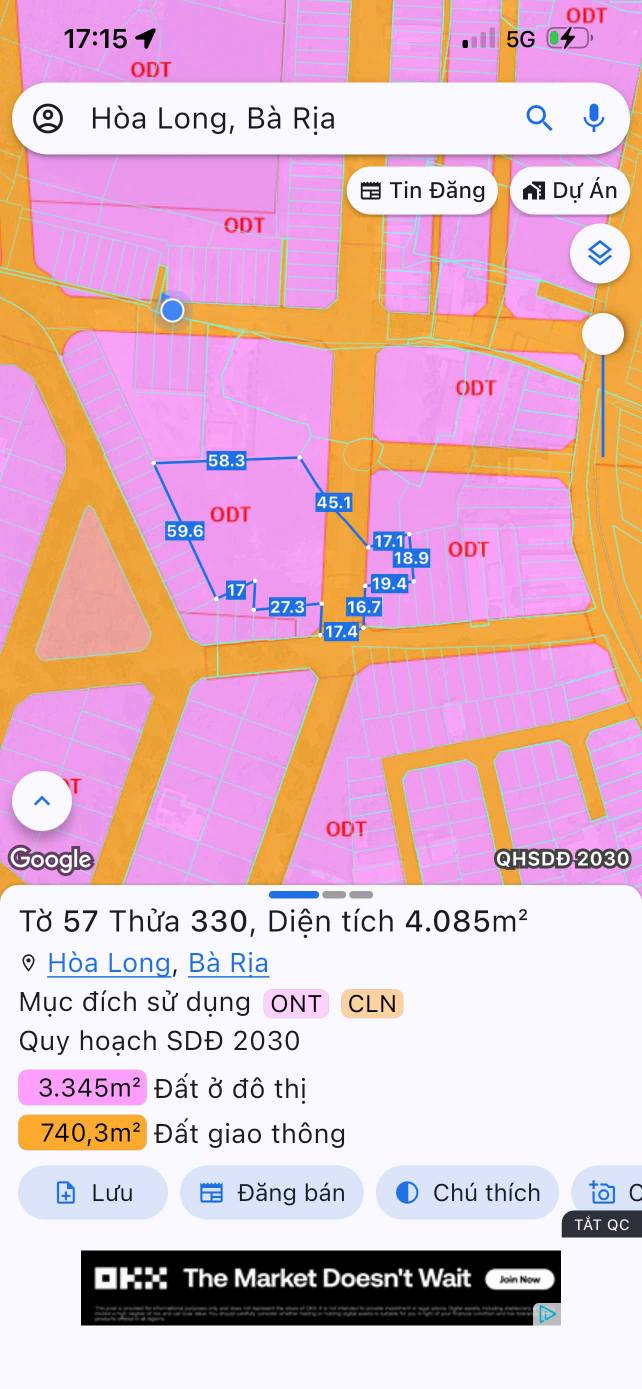 Bán Đất Vườn 4085m² Phường Tam Long, TP. Hồ Chí Minh - Giá 20.4 Tỷ