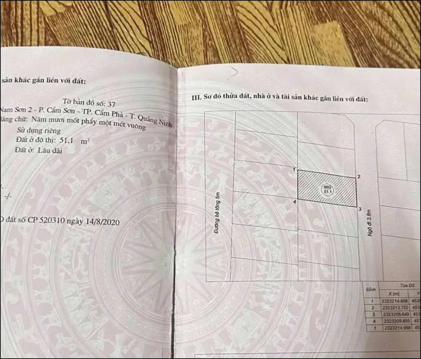 Đất nền Quảng Ninh 52m² Hướng Đông - Sổ đỏ chính chủ, giá cắt lỗ sâu