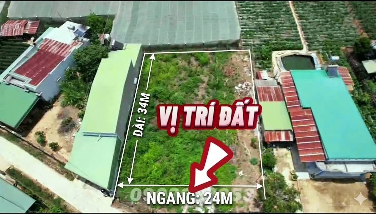 Đất Đầu Tư 816m² Xã D'Ran, Lâm Đồng - Sổ Hồng Riêng, Giá Ngộp 11.4 Tỷ
