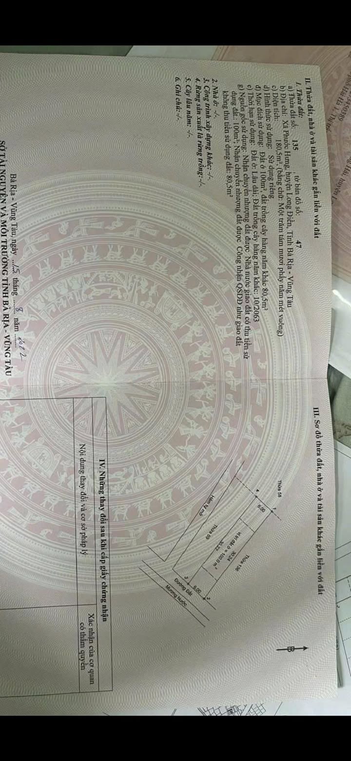 Bán Đất Phước Hưng 180m² - Sổ Đỏ Thổ Cư, Giá 1.7 Tỷ Gần Vòng Xoay Số 7