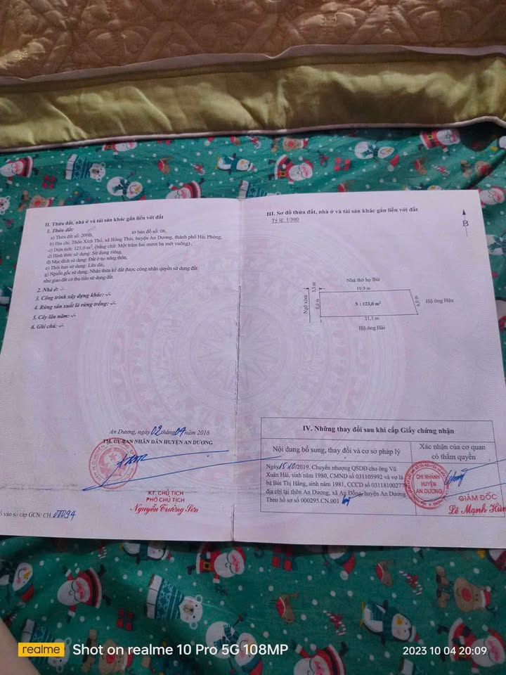 Đất Xích Thổ An Dương 123m² - Sổ Đỏ Rõ Ràng, Giá Đầu Tư 2.58 Tỷ
