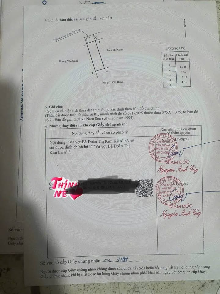 Bán đất nền Phường Đồng Thái, An Dương 63m² - Sổ đỏ sẵn sàng