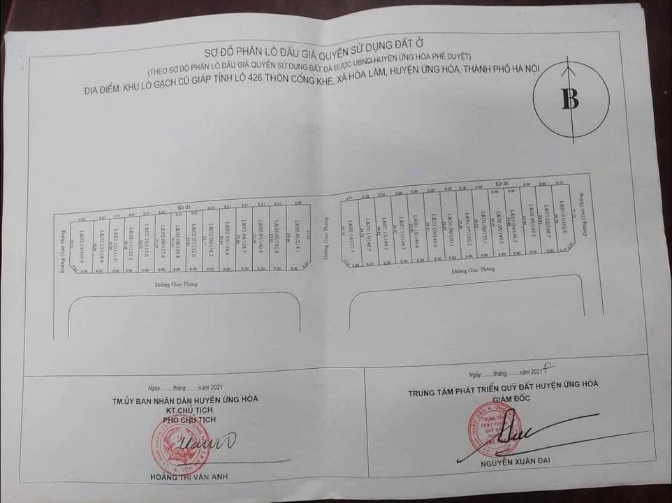 Đất nền ĐT426 Ứng Hòa 120m² - Sổ đỏ sẵn sàng, giá đầu tư 4.56 tỷ