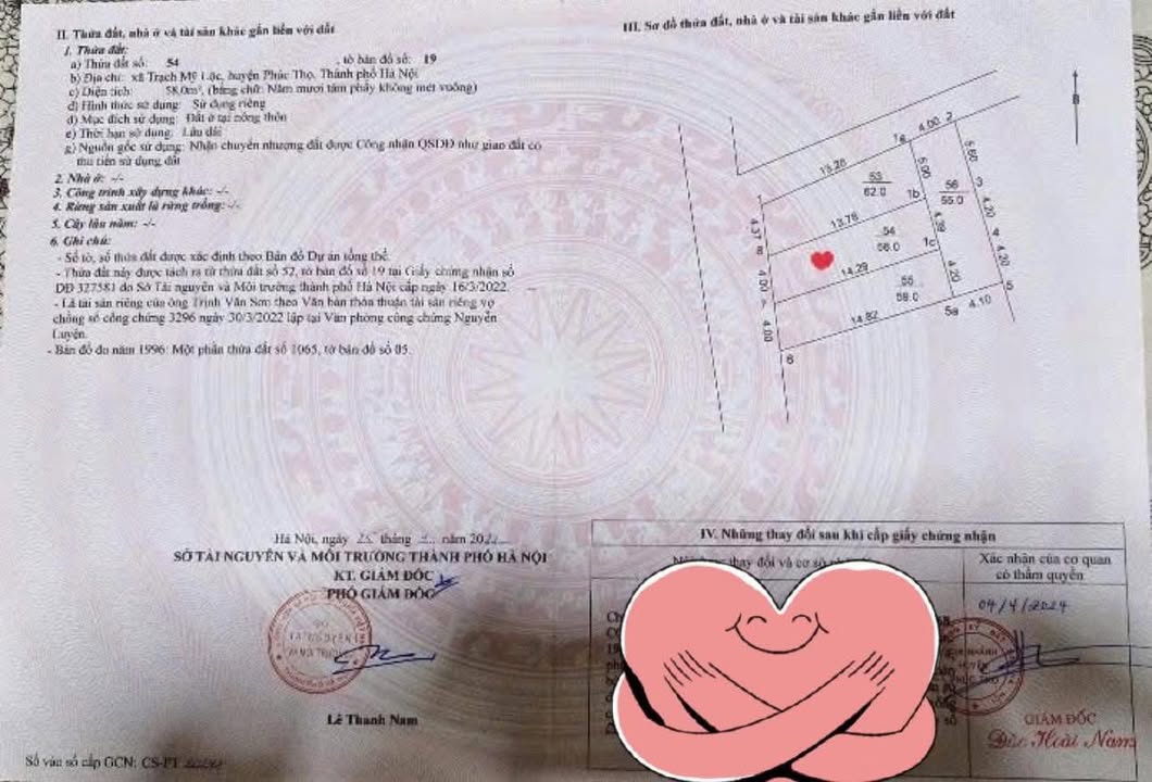 Đất Phúc Thọ 58m² - Sổ Đỏ Vuông Vắn, Giá Tốt Đầu Tư