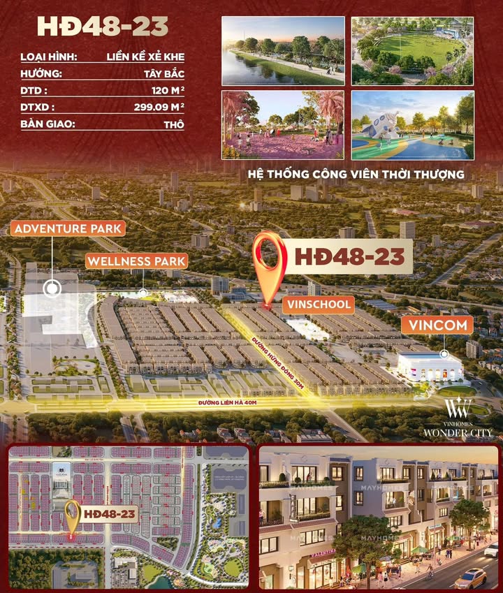 Căn hộ Vinhomes Wonder City 120m² - Giá 20.7 Tỷ