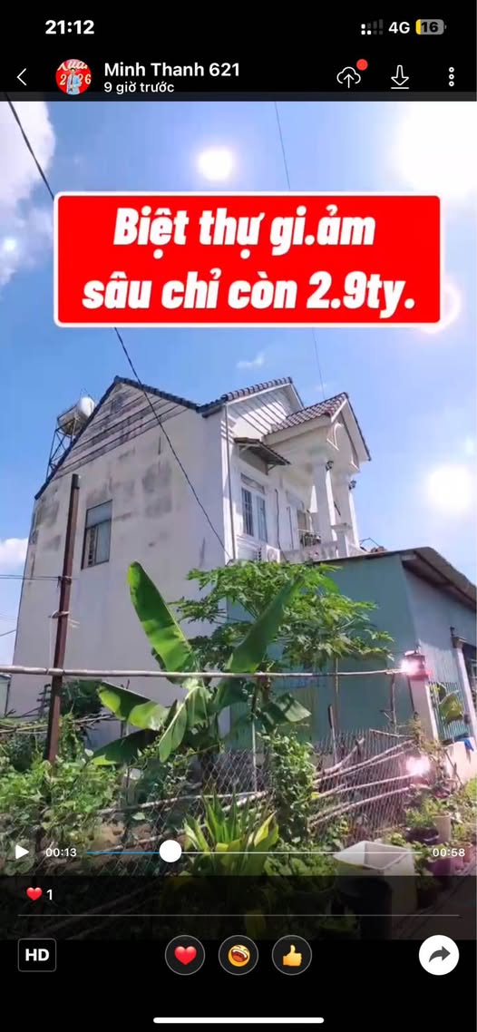 Biệt Thự 2 Tầng Tân Phú 260m² - Giá Sốc 2.9 Tỷ - Sẵn Ở Ngay