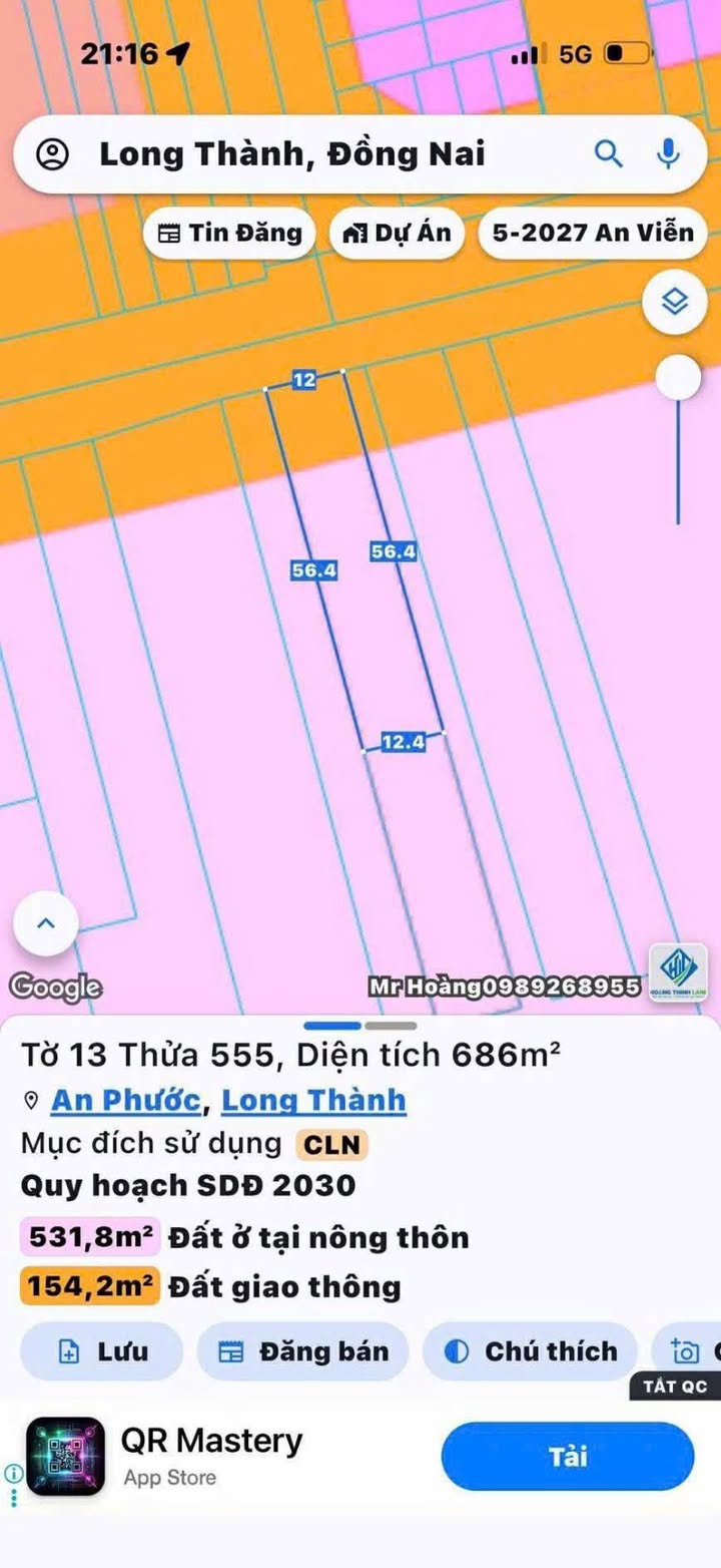 Mặt Tiền Phùng Hưng Long Thành - 672m² Kinh Doanh Đỉnh Cao 20 Triệu/Tháng