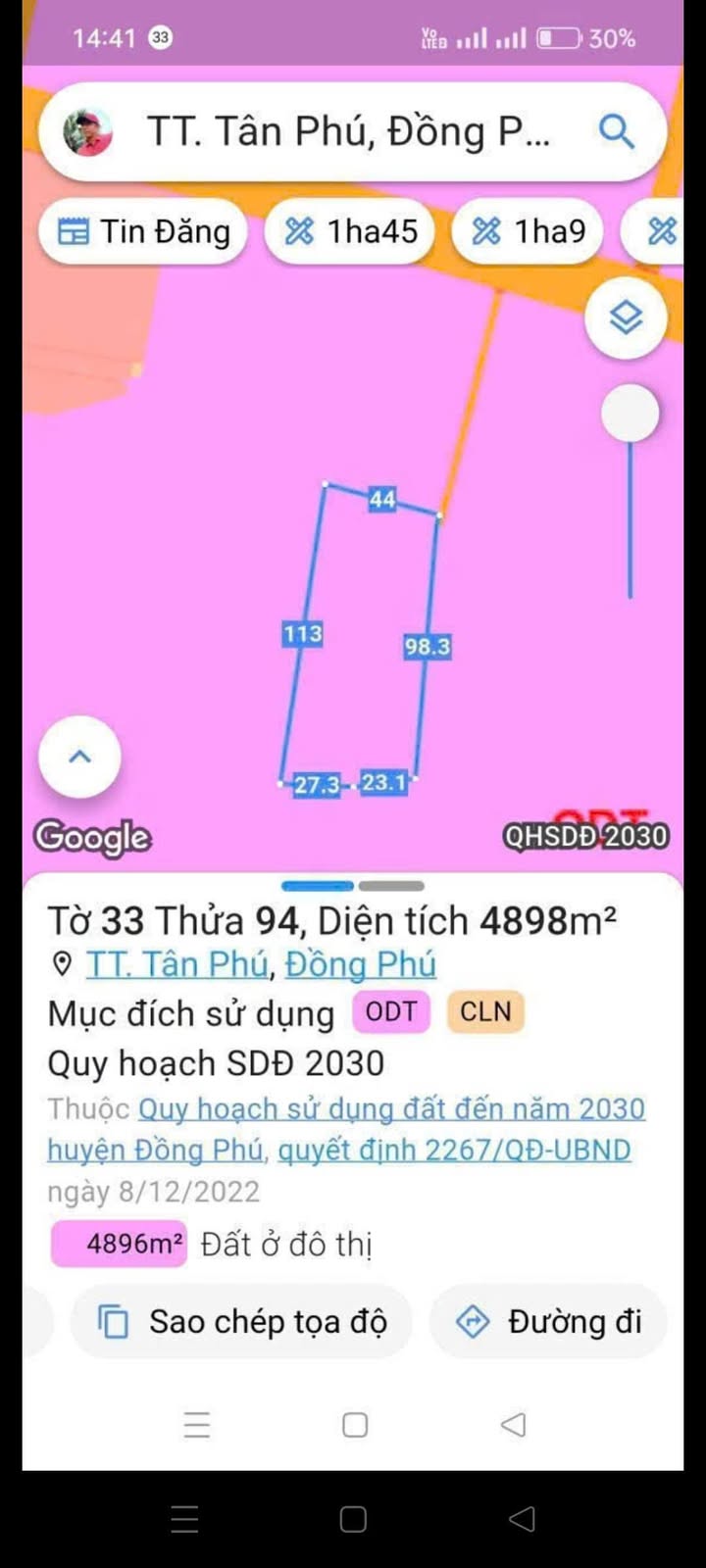 Bán Gấp Đất Vườn 4800m² Tại Trung Tâm Tân Phú, Đồng Phú, Bình Phước - Sổ Hồng Sẵn Sàng