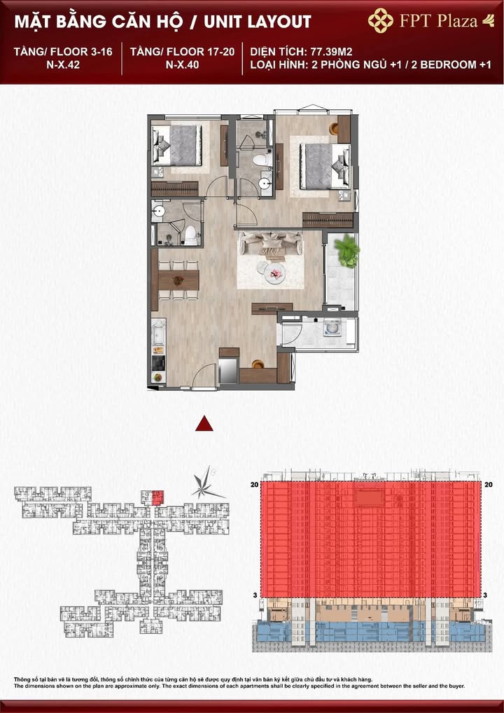Căn hộ FPT Plaza 4 78m² - Căn góc View Biển Đà Nẵng - Giá 4.7 Tỷ