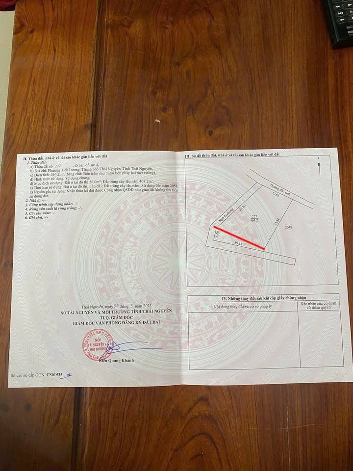 Đất nền VIP 465m² mặt tiền 12m, Phường Tân Lập, TP. Thái Nguyên - Đầu tư sinh lời