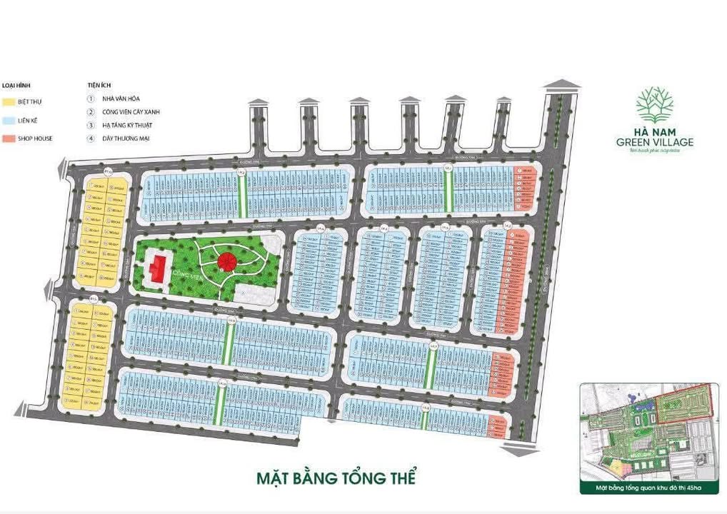 Bán Gấp 2 Lô Góc KĐT Hoàng Điệp, Hà Nam - 222m² - Giá Tốt