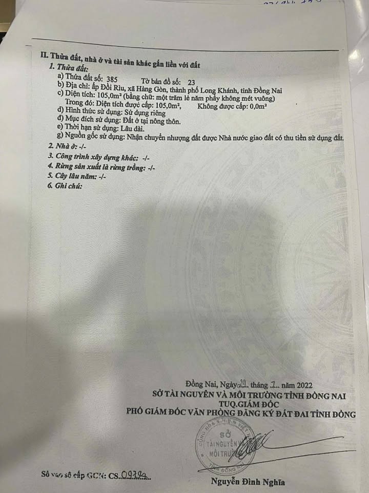 Đất Nền Mặt Tiền Nhựa Hàng Gòn, Long Khánh - 100m² Sổ Riêng