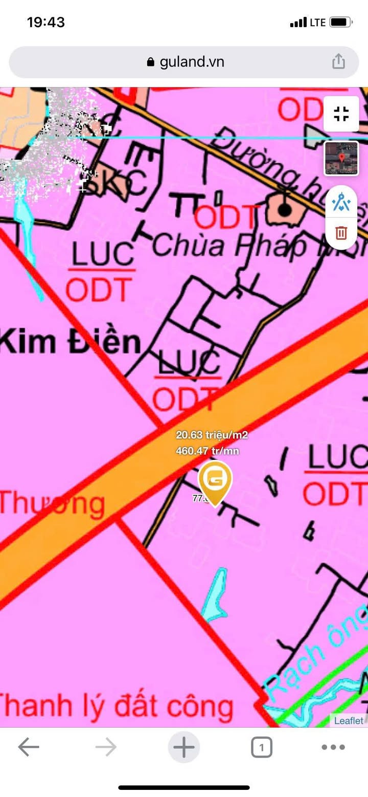 Đất nền Thị trấn Cần Giuộc 96m² - Sổ hồng Full thổ, Giá 1.85 tỷ