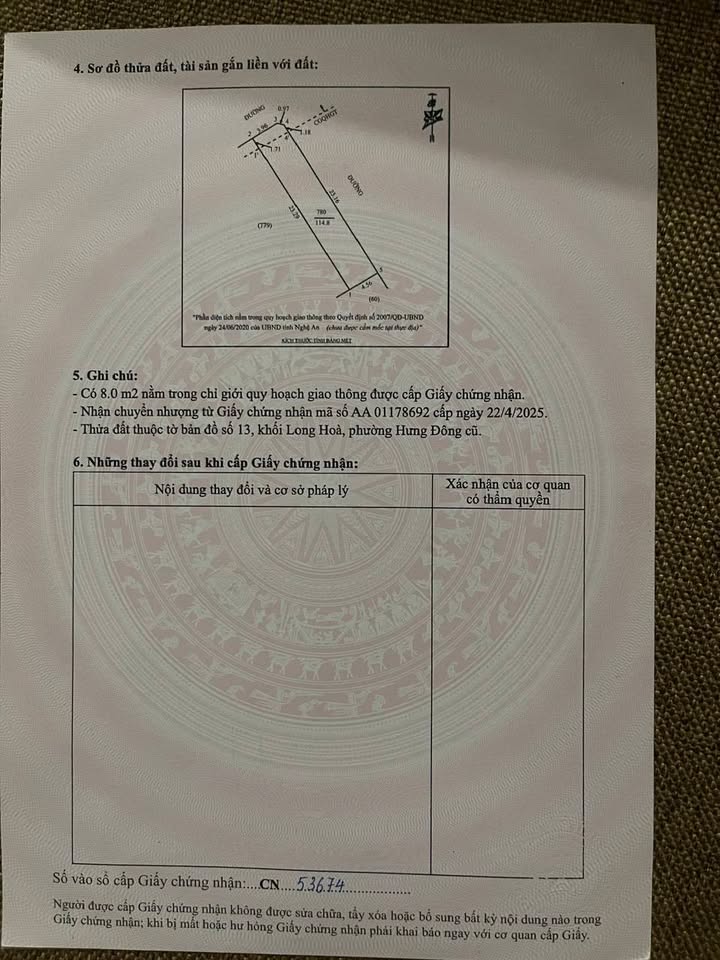 Đất Nền Hưng Đông Vinh 114m² - Lối 2 Bàu Đông, Sẵn Sàng Xây Dựng