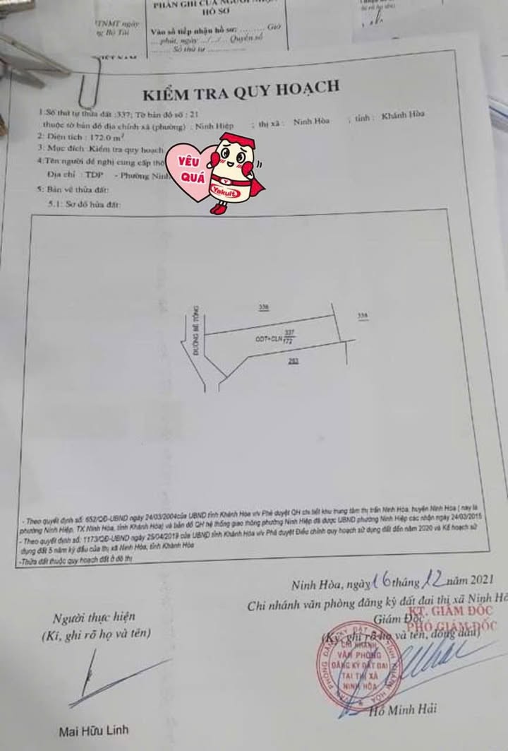 Bán Gấp Đất Ninh Hiệp 172m² - Sổ Hồng, Gần Chợ, Trung Tâm Ninh Hòa