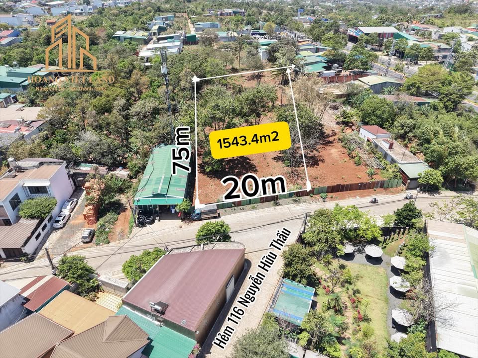 Đất Mặt Tiền Nguyễn Hữu Thấu, BMT - 1543m² Kinh Doanh/Đầu Tư