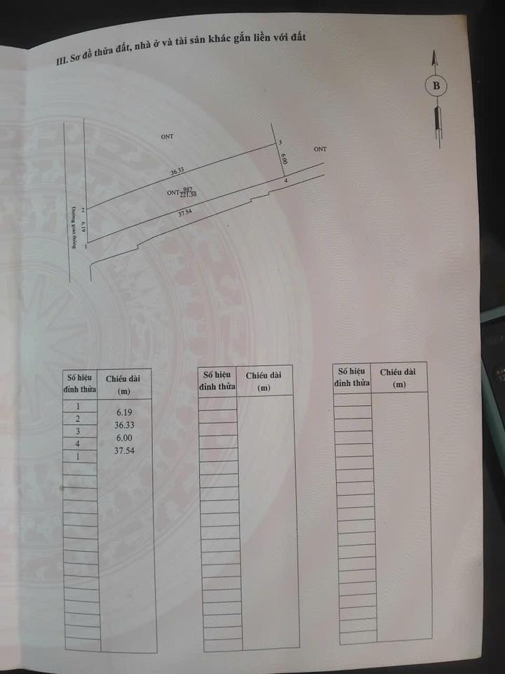 Đất nền đầu ve Thôn Quần Hậu, An Nông, Triệu Sơn - 222m² - Sổ đỏ thổ cư