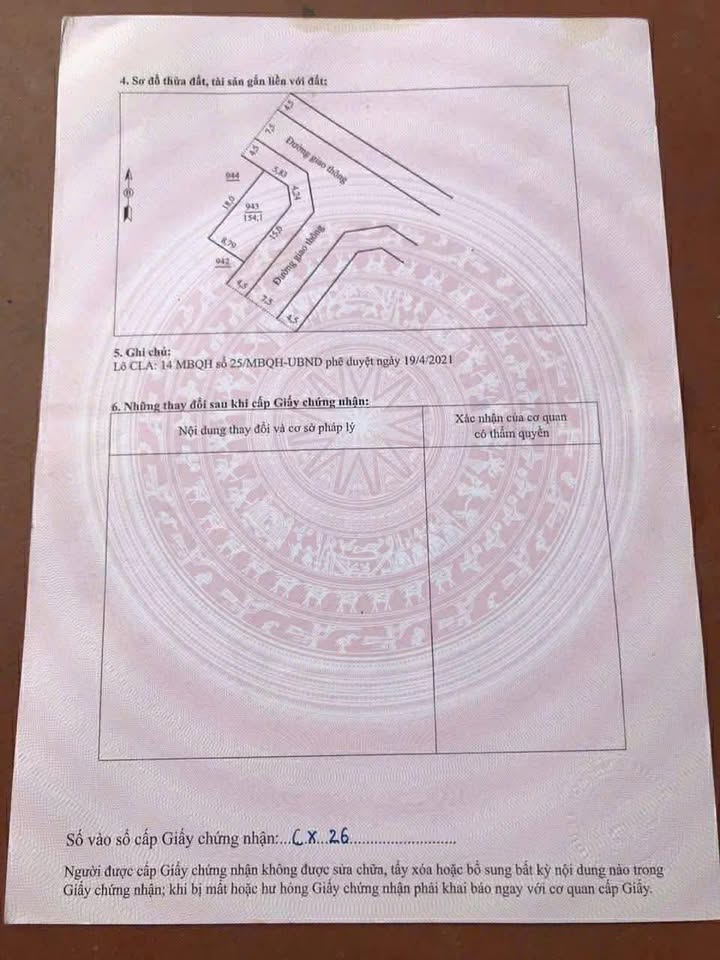 Bán đất Lô Góc 2 Mặt Tiền 154.5m² Phường Hoằng Đại, TP Thanh Hóa - Giá 1 Tỷ Tốt Nhất