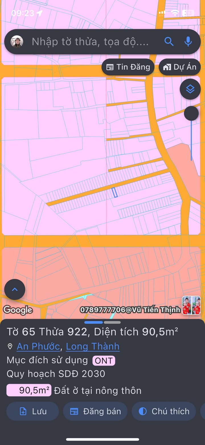 Đất thổ cư 90.5m² An Phước, Long Thành - Sổ đỏ sẵn, giá 1.9 tỷ