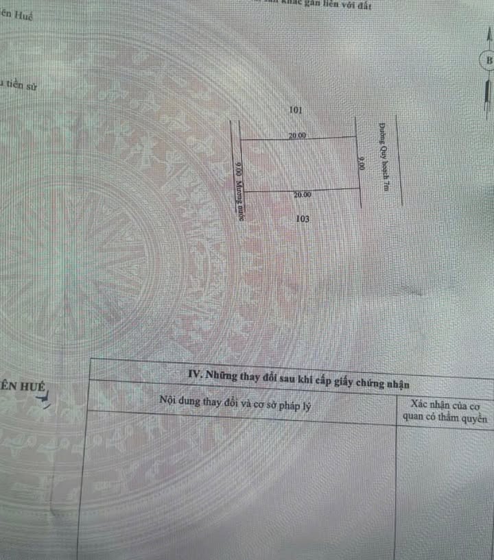 Đất nền 180m² hướng Đông, Chợ Diên Đại - Phú Xuân, Huế - Giá tốt đầu tư chỉ 9xx triệu