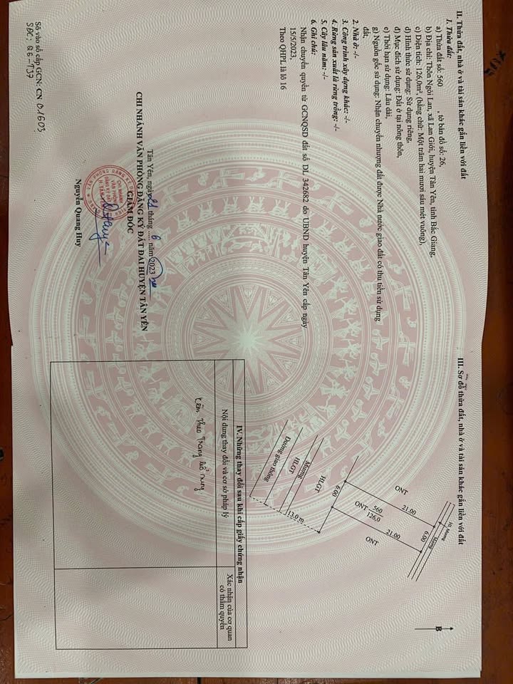 Đất nền Quang Trung, Bắc Ninh 126m² - Sổ hồng sẵn, giá 1 tỷ