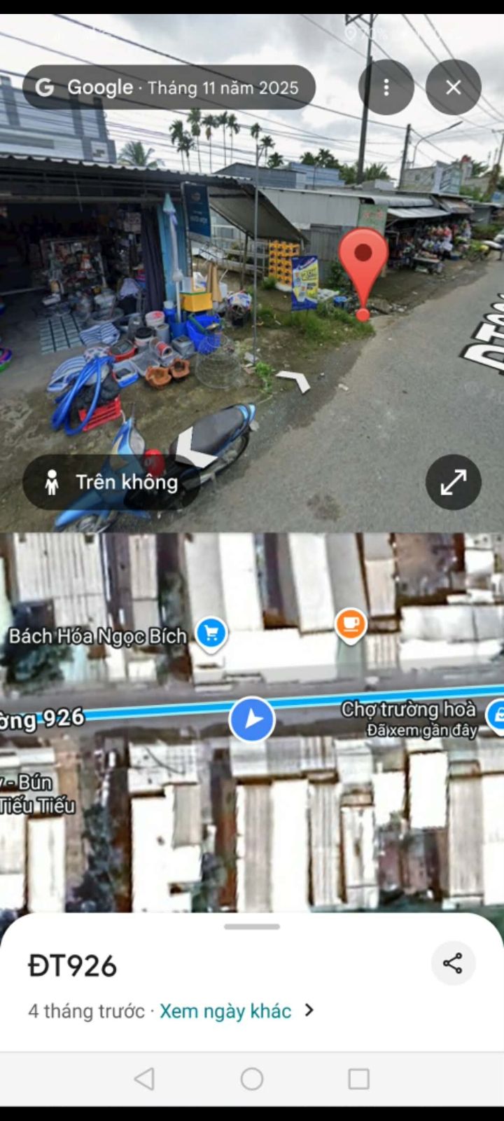 Đất nền Mặt tiền Đường Chợ Trường Hòa, Cần Thơ - 100m², 1.35 Tỷ