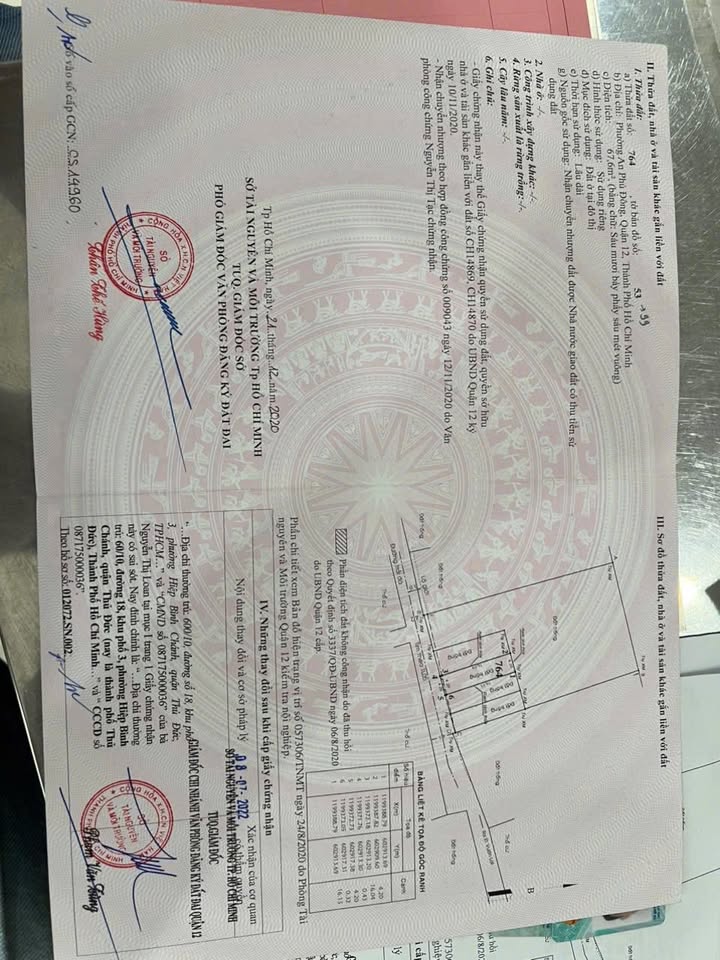 Bán Đất 68m² Hẻm 190 Vườn Lài, Quận 12 - Hướng Đông Nam, Giá 7.8 Tỷ