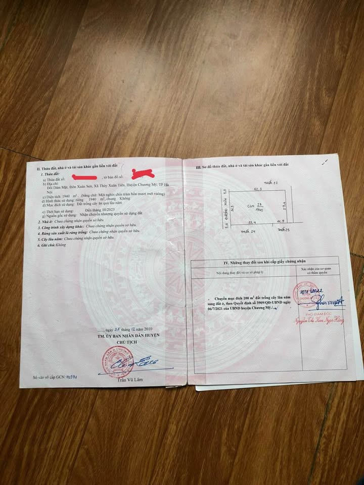 Đất Nền Xuân Sen - Chương Mỹ 1940m² - Giá Tốt Đầu Tư