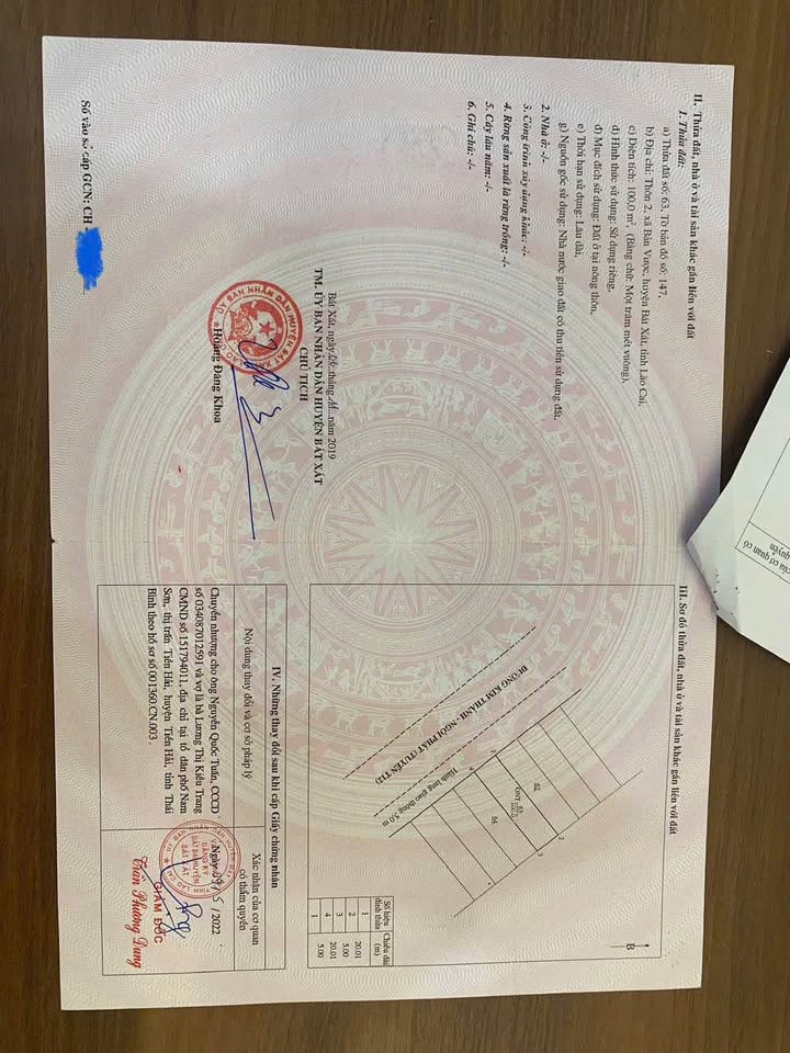 Đất Nền Kim Thành - Bát Xát 100m² Sổ Đỏ Chính Chủ, Giá 1.55 Tỷ