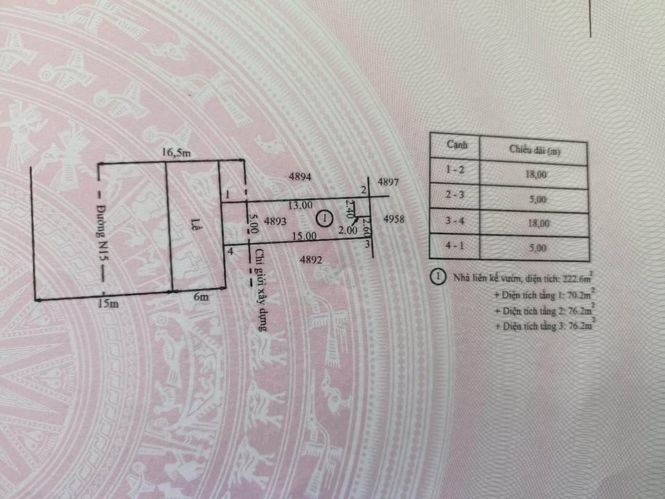 Nhà Hoàn Công 3 Tầng Mặt Tiền 15m TT Cần Giuộc - 3.9 Tỷ