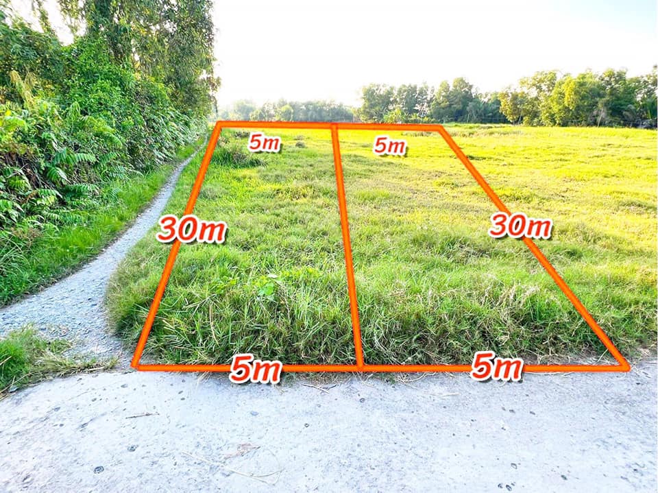 Đất thổ cư 150m² mặt tiền Nguyễn Văn Mỹ, Tân Trụ, Long An - Sổ hồng riêng