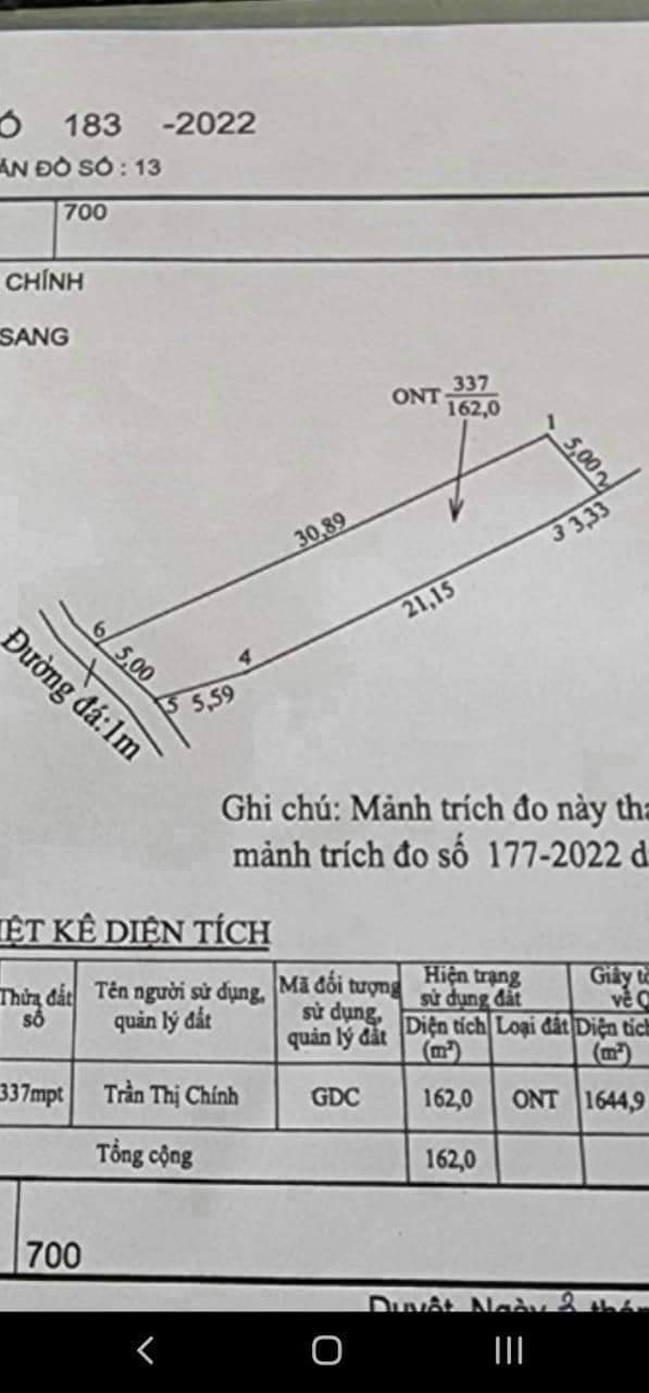 Đất thổ cư 162m² Long Châu, Châu Thành, Long An - Giá 399 triệu