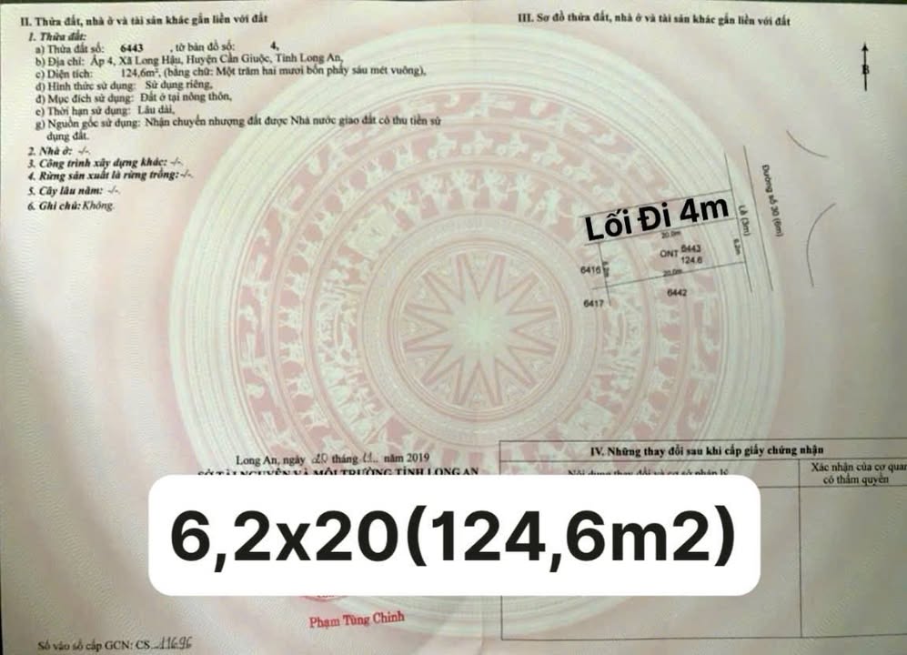 Bán Đất Nền Góc Sài Gòn Village Nhà Bè 124m² - View Công Viên, Hướng Đông Giá 3.2 Tỷ