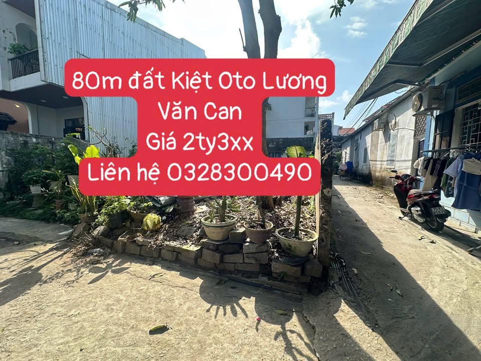 Đất 2 Mặt Kiệt Oto Lương Văn Can, Huế - 80m² Giá 2.3 Tỷ