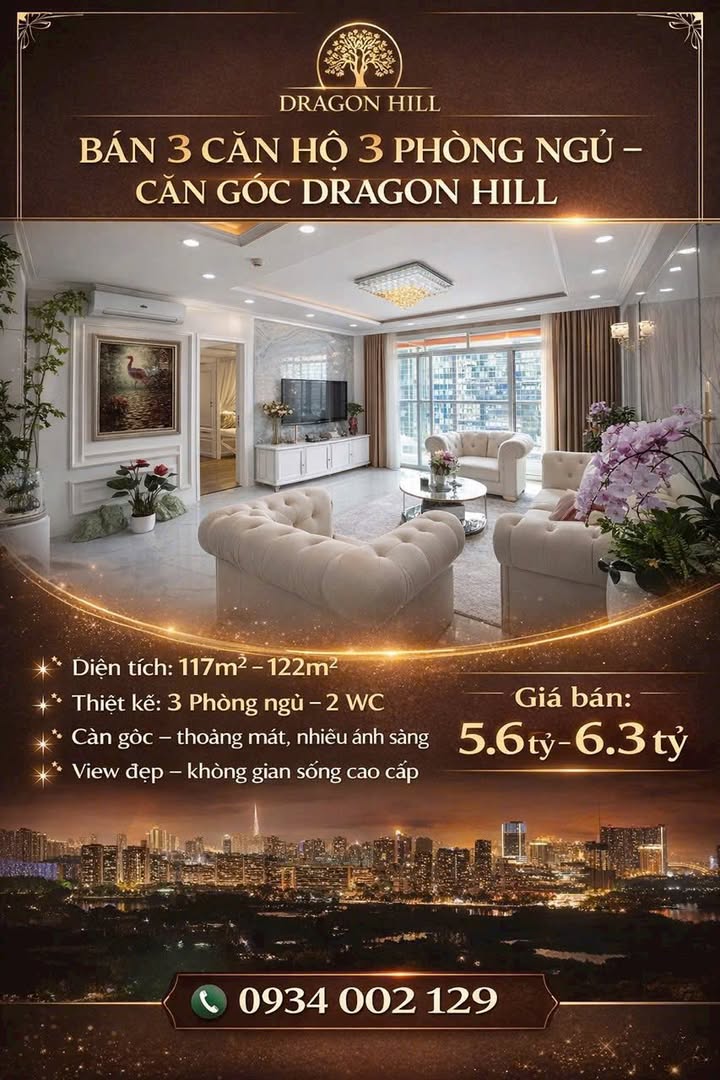 Căn hộ Dragon Hill Quận 7 - Sổ hồng riêng, Giá từ 3.3 tỷ