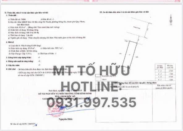 Nhà Mặt Tiền Tố Hữu, Quy Nhơn - 85m² 3 Tầng, Giá 6 Tỷ Bán Gấp