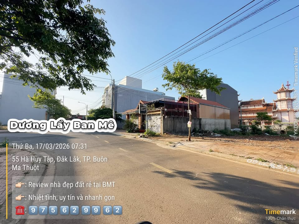 Đất Kinh Doanh Mặt Tiền Hà Huy Tập, BMT - 92m² Thổ Cư, Giá 6.5 Tỷ