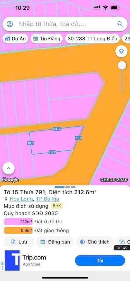 Đất Biệt Thự Lan Anh 4, Bà Rịa - 212m² Hướng Đông Bắc, Đầu Tư Sinh Lời