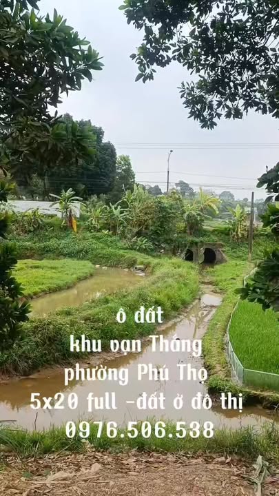 Bán Đất Nền 100m² Khu Vạn Thắng, Việt Trì - Sổ Đỏ Full Thổ Cư
